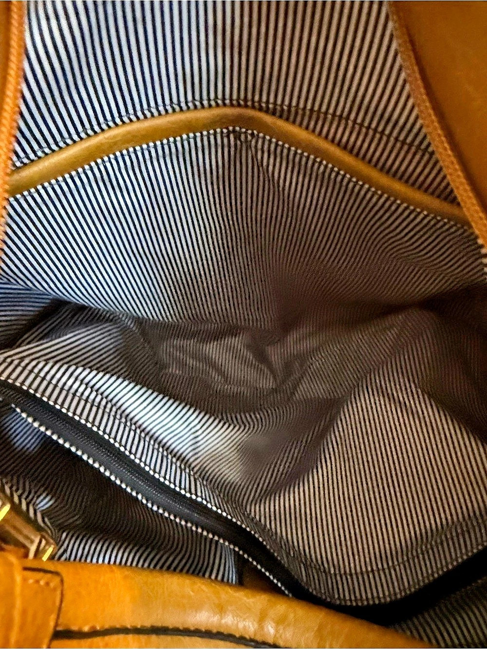 Brown Vegan Leather Hobo Bag - Picture 4 of 4